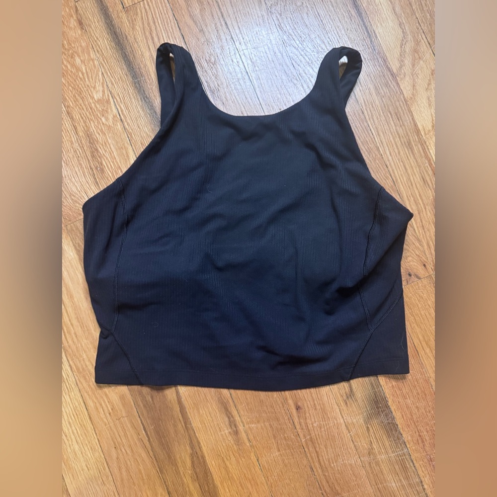 Lululemon Ribbed Align High Neck Crop Tank sz 12